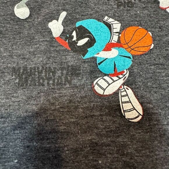 Space Jam Short Sleeve Gray T-shirt | Youth Size XL - Picture 8 of 13